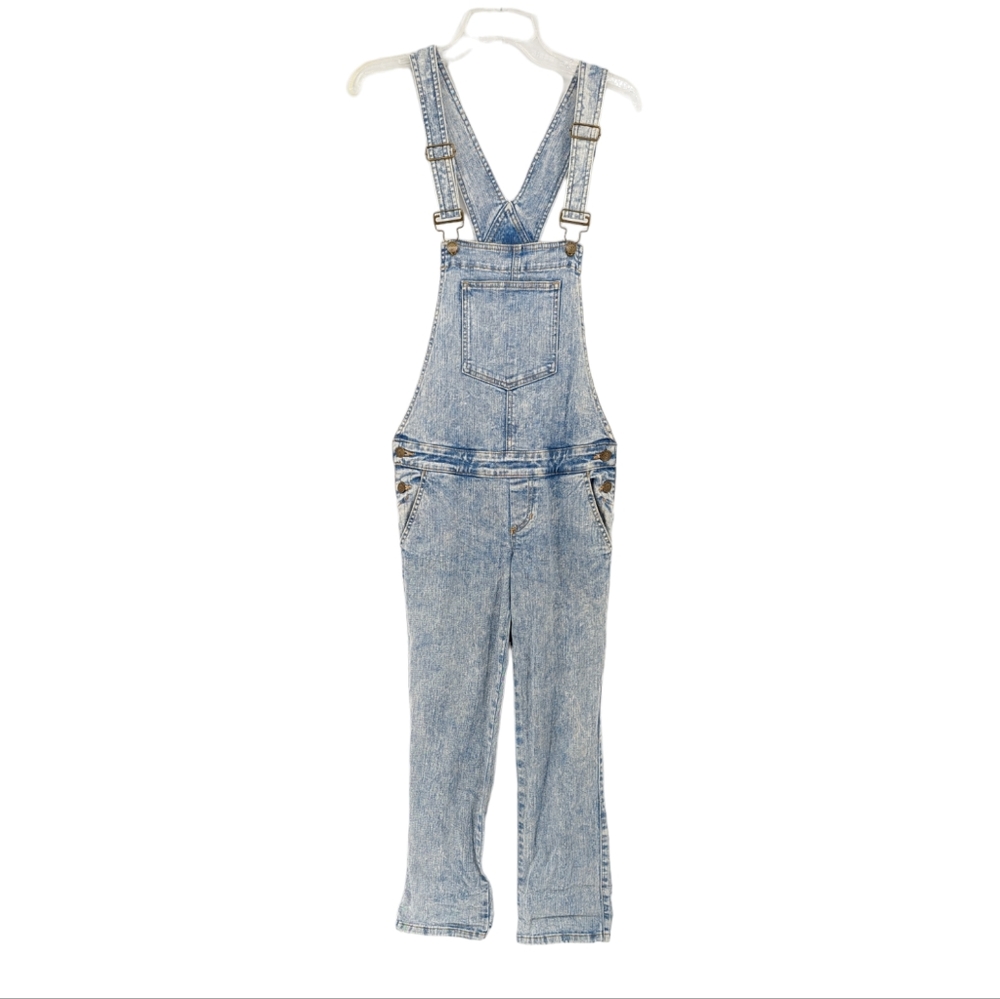 Guess Denim Overalls Acid Wash Skinny Leg Size 25 - Picture 2 of 10